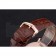 Cartier Rotonde Chronograph White Dial Rose Gold Case Brown Leather Strap