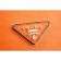 Prada Saffiano Double Tote Orange
