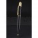 Cartier Gold Rimmed Black Ballpoint Pen  622759