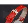 Omega Ladies Watch Pink Dial Gold Case With Diamonds Red Leather Strap  622831