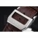 IWC Portugieser Chronograph White Dial Rose Gold Hands And Numerals Stainless Steel Case Brown Leather Strap