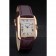Cartier Tank Anglaise 30mm White Dial Gold Case Purple Leather Bracelet