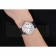 Cartier Rotonde White Dial Stainless Steel Case Black Leather Strap  622757