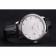 Patek Philippe Calatrava Date White Embossed Dial Stainless Steel Case Black Leather Strap