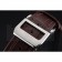 IWC Portugieser Chronograph White Dial Steel Hands And Numerals Steel Case With Diamonds Brown Leather Strap