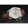 Omega Seamaster Aqua Terra Chronograph Ivory Dial Brown Leather Bracelet  622529