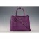 Prada Saffiano Double Tote Purple