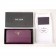 Prada Saffiano Leather Zip Around Small Purple Wallet