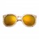 Karen Walker Fantastique Mirror Gold Yellow Lens Sunglasses 307763