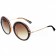 Miu Miu Round Embellished Brown Frame Sunglasses 308436