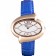 Chopard Luxury Gold Bezel with White Dial and Blue Leather Strap  621544
