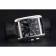 Cartier Tank MC Black Dial Stainless Steel Case Black Leather Bracelet  622690