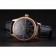 Swiss Rolex Cellini Date Black Dial Rose Gold Markings Rose Gold Case Black Leather Strap