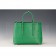 Prada Saffiano Double Tote Green