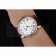 Cartier Rotonde White Dial Gold Case Brown Leather Bracelet 1454221