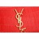 Saint Laurent Medium Tassel Crocodile Leather Clutch Bag Red