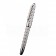 MontBlanc Basket Weave Pattern Silver Ballpoint Pen With Bvlgari Engraved Cap