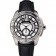 Cartier Calibre De Cartier Small Seconds Black And White Dial Stainless Steel Case Black Leather Strap