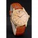 Swiss Rolex Cellini Date Gold Guilloche Dial Gold Case Light Brown Leather Strap