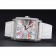 Franck Muller Master Square Color Dreams Diamonds Case White Leather Band  622356