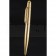 Cartier Gold Embossed Upper Body Gold Ballpoint Pen  622762