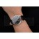 Swiss Rolex Cellini Black Dial Stainless Steel Case Black Leather Strap