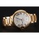 Swiss Cartier Ballon Bleu Two Timezone White Dial Gold Case Gold Bracelet 1453873