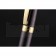 Christian Dior Gold Rimmed Fully Embossed Plum Slim Ballpoint Pen  622755