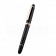 MontBlanc Gold Trimmed Black Enamel Fountain Pen With MB Engraving