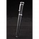 MontBlanc Silver Trimmed Black Ballpoint Pen With  MB Engraved Cap