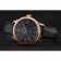 Swiss Rolex Cellini Time Rose Gold Case Black Dial Black Leather Bracelet   622656