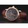Swiss Patek Philippe Split Seconds Chronograph Black Dial Rose Gold Case Brown Leather Strap