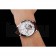 Patek Philippe Chronograph White Dial Blue Hands Stainless Steel Case Brown Leather Strap
