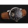 Patek Philippe Grand Complications Day Date Tourbillon Black Dial Rose Gold Numerals Stainless Steel Case Brown Suede Leather Strap 1453815