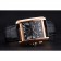 Cartier Tank MC Black Dial Gold Case Black Leather Bracelet  622694