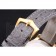 Patek Philippe Calatrava White Dial Gold Case Gray Leather Strap