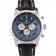 Breitling Transocean Black Dial Black Leather Strap  Polished Stainless Steel Bezel