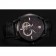 Swiss IWC Pilot's Watch Black Dial With Orange Markings Black Plated Stainless Steel Case Black Leather Strap 1453737