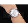 Patek Philippe Chronograph White Dial Blue Markings Stainless Steel Case Black Leather Strap