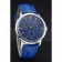 Vacheron Constantin Patrimony Power Reserve Blue Dial Silver Case Blue Leather Bracelet  1454263