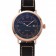 Hamilton Navy Pioneer Black Dial Rose Gold Case Black Leather Strap