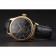 Swiss Rolex Cellini Black Dial Gold Case Black Leather Strap