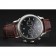 Patek Philippe Chronograph Black Dial With Diamonds Stainless Steel Case Brown Leather Strap