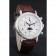 Patek Philippe Grand Complications White Dial Engraved Silver Case Brown Leather Bracelet 1454143