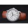 Vacheron Constantin Patrimony Power Reserve White Dial Silver Diamond Case Brown Leather Bracelet  1454266