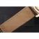 Rolex Cosmograph Daytona Gold Case Black Subdials Brown Leather Bracelet   622634