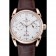 Patek Philippe Complications Chronograph White Dial Gold Case Brown Leather Bracelet  1454236