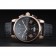 Montblanc Chronograph Black Dial Black Leather Bracelet Rose-Gold Case 1454110