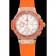 Hublot Big Bang Tutti Frutti Orange Strap Gold Dial