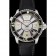 Swiss Blancpain 500 Fathoms Silver Dial Stainless Steel Case Black Canvas Strap